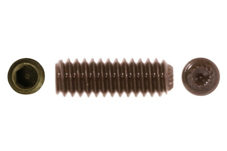 3/4"-10 x 1-3/4" Knurled Cup Socket Set Screw, Alloy Steel, Thermal Black Oxide (Package of 10)