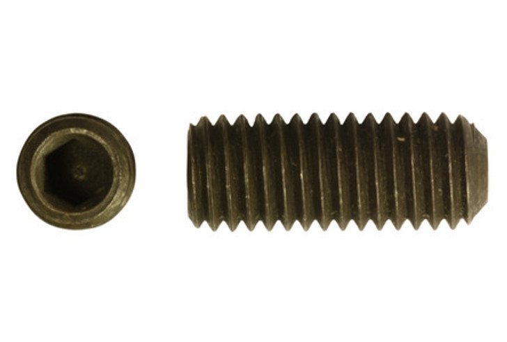 M1.6-0.35 x 3 mm Cup Point Socket Set Screw, Alloy Steel, Thermal Black Oxide (Box of 1000)