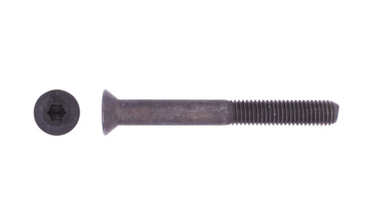 M3-0.50 x 45 mm Flat Head Socket Cap Screw, Din 7991, 12.9 Alloy Steel, Thermal Black Oxide - PT (Package of 100)