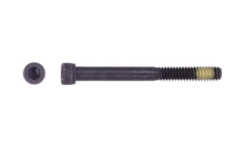 #10-24 x 1-1/4" Socket Head Cap Screw with Nylon Patch, Alloy Steel, Thermal Black Oxide - PT (Package of 100)