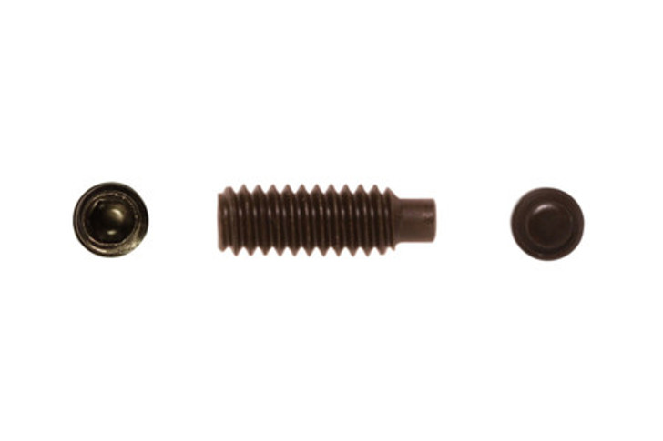 #10-24 x 5/8" Full Dog Point Socket Set Screw, Alloy Steel, Thermal Black Oxide (Package of 100)