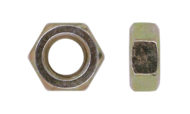 M6-1.00 Hex Nut, Din 934, Class 10, Zinc Yellow (Package of 100)