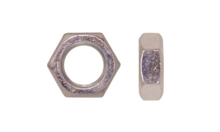 M4-0.70 Hex Jam Nut, Din 439B, Class 4, Zinc Clear (Box of 10000)