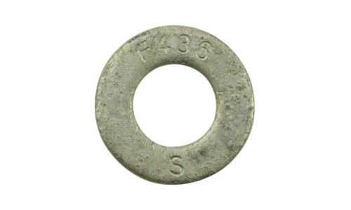 1/2" F436 Structural Flat Washer, Hot Dipped Galvanized (Box of 2000)