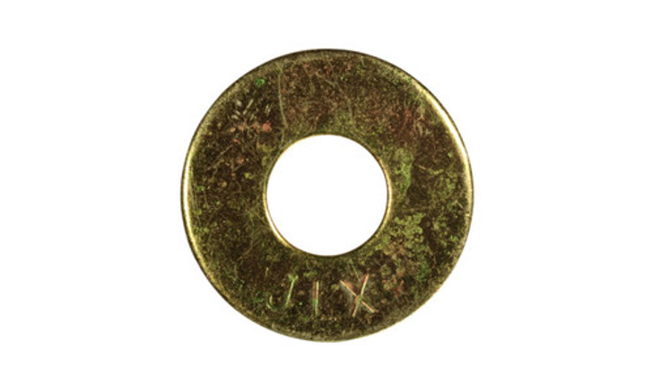 3/4" USS Flat Washer, Thru-Hardened Steel, Zinc Yellow (Box of 400)