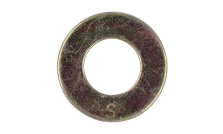 5/8" SAE Flat Washer, Thru-Hardened Steel, Zinc Yellow, Domestic (Box of 1000)