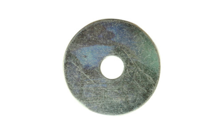 1/2" x 2" Fender Washer, Low Carbon Steel, Zinc Clear (Package of 100)