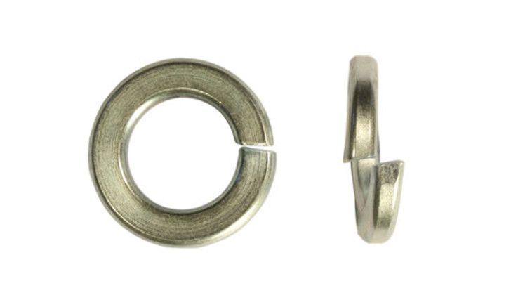 7/8" Regular Split Lock Washer, Low Carbon Steel, Zinc Clear (Box of 750)