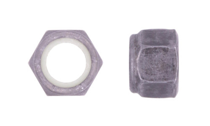 1/4"-20 UNC NE Nylon Insert Lock Nut, Grade C Steel, Plain (Box of 5000)