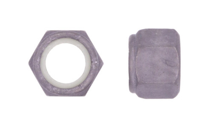 1-1/8"-12 UNF NE Nylon Insert Lock Nut, Grade C Steel, Phosphate & Oil (Box of 140)