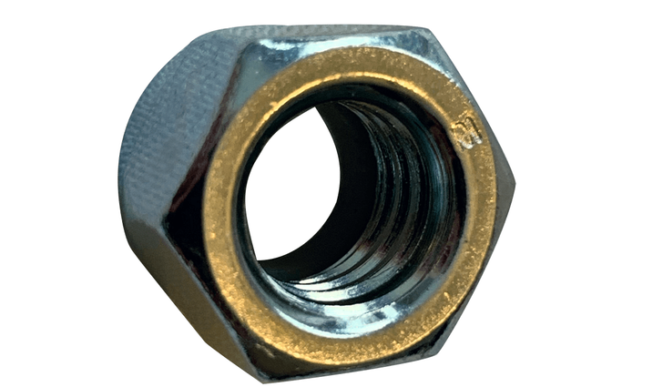 3/8"-24 UNF NE Nylon Insert Lock Nut, Grade  5 Steel, Zinc Clear (Box of 1500)