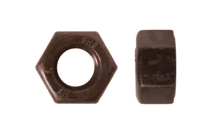 1"-8 UNC 2H Heavy Hex Nut, Plain, Domestic  (Keg of 450)