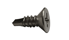 #8-18 x 5/8 Flat Head Phillips Tek Screw #2 Point, 410 SS (Box of 5000)
