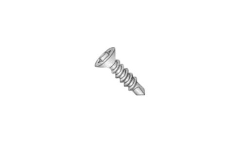 #8-18 x 3 Flat Head Torx (6-Lobe) Tek Screw #3 Point, Steel Zinc (Box of 1250)
