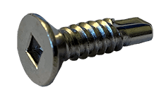 #10-16 x 2-1/2 Flat Head Square Tek Screw #3 Point, 18-8 SS (Box of 1000)