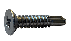 #6-20 x 1/2 Flat Head, Undercut Phillips Tek Screw #2 Point, 18-8 SS (Box of 5000)
