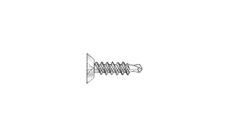 #8-18 x 3/4 Flat Head, Undercut Phillips Tek Screw #2 Point, 410 SS (Box of 5000)