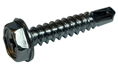 #8-18 x 5/8 Hex Washer Head Phillips Tek Screw #2 Point, 18-8 SS (Box of 4000)