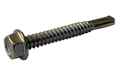 1/4"-14 x 3 Hex Washer Head  Tek Screw #5 Point, 410 SS (Box of 300)
