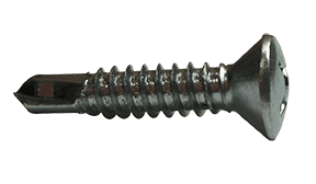 #8-18 x 1/2 Oval Head Phillips Tek Screw #2 Point, Steel Zinc (Box of 10000)