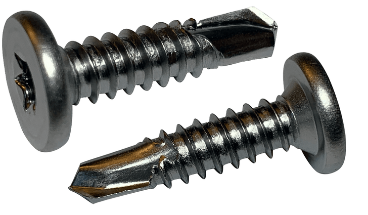 #10-16 x 2 Pancake Head Torx (6-Lobe) Tek Screw #3 Point, 410 SS (Box of 400)