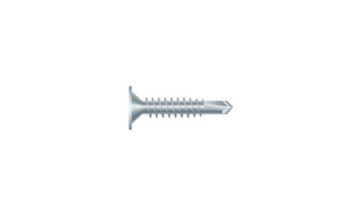 #8-18 x 1 Wafer head Phillips Tek Screw #2 Point, Steel Zinc (Box of 8000)