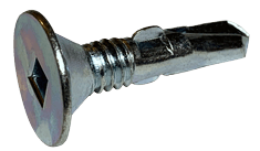 #12-24 x 2 Wafer head Square Tek Screw #4 Point, Steel Zinc (Box of 2000)