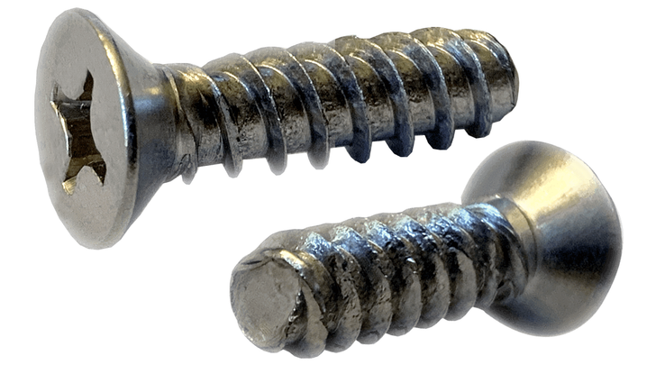 #8-16 x 1 Flat Head Phillips Thread Rolling Screw, 18-8 SS Passivated & Waxed (Box of 3500)