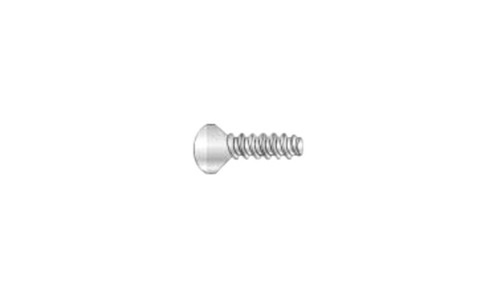 #8-16 x 1 Flat Head Phillips Thread Rolling Screw, Steel Zinc Clear & Wax (Box of 7000)