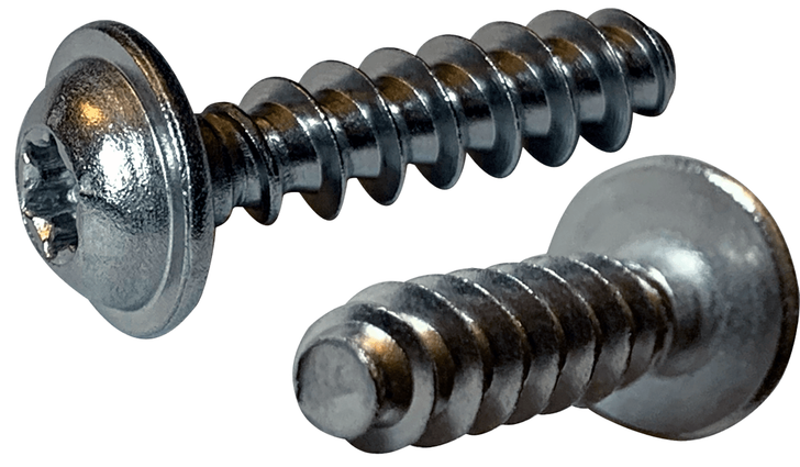 M2.2-0.98 x 4 mm Round Washer Head Unslotted Thread Rolling Screw, 18-8 SS  (Box of 2500)