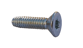 1/4"-20 x 1-1/4 Flat Head Torx (6-Lobe) Thread Cutting Screw Type F - Floor Board, Steel Zinc Clear (Box of 2500)