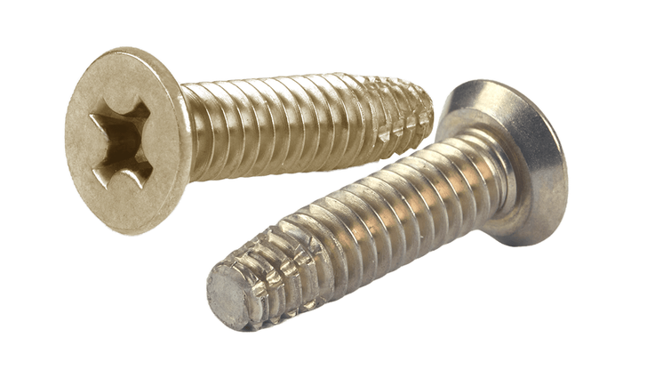 #12-24 x 3/4 Flat Head, Undercut Phillips Thread Cutting Screw Type F, 18-8 SS  (Box of 2000)