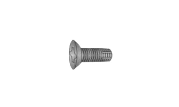 #4-40 x 5/16 Flat Head, Undercut Phillips Thread Cutting Screw Type F, 18-8 SS Black Oxide (Box of 5000)