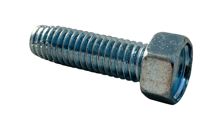 3/8"-16 x 3 Hex Head Unslotted Thread Cutting Screw Type F, Steel Zinc Clear (Box of 300)