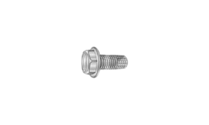 #10-24 x 1/2 Hex Washer Head Slotted Thread Cutting Screw Type F, 18-8 SS  (Box of 3000)