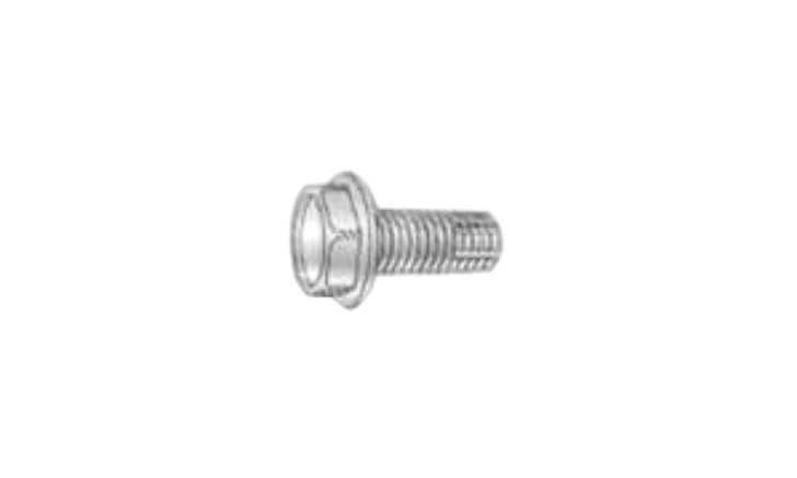 #10-24 x 1-1/4 Hex Washer Head Unslotted Thread Cutting Screw Type F, Steel Zinc Clear (Box of 3000)