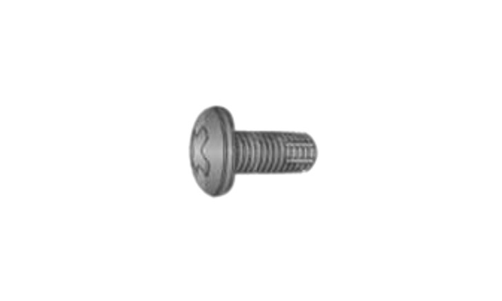 #4-40 x 1/2 Pan Head Phillips Thread Cutting Screw Type F, Steel Black Oxide (Box of 10000)