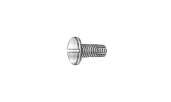 #8-32 x 1-1/2 Pan Head Slotted Thread Cutting Screw Type F, Steel Zinc Clear (Box of 4000)