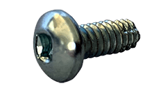 #10-24 x 3/8 Pan Head Square Thread Cutting Screw Type F, Steel Zinc Clear (Box of 10000)