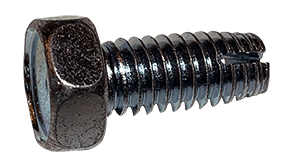 1/4"-20 x 1/2 Hex Head Unslotted Thread Cutting Screw Type 1, Steel Zinc Clear (Box of 3000)