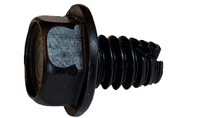 1/4"-20 x 3/8 Hex Washer Head Unslotted Thread Cutting Screw Type 1, Steel Black Oxide (Box of 3000)