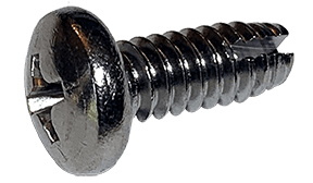 #10-24 x 3/8 Pan Head Phillips Thread Cutting Screw Type 1, 18-8 SS  (Box of 4000)