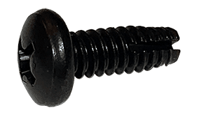 #8-32 x 3/8 Pan Head Phillips Thread Cutting Screw Type 1, Steel Black Oxide (Box of 10000)