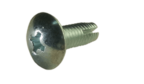 1/4"-20 x 1-1/4 Truss Head Phillips Thread Cutting Screw Type 1, Steel Zinc Clear (Box of 2000)