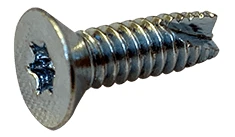 #8-32 x 1 Flat Head Torx (6-Lobe) Thread Cutting Screw Type 23, Steel Zinc Clear (Box of 7000)