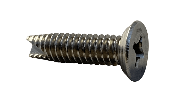 #10-24 x 1-1/4 Flat Head, Undercut Phillips Thread Cutting Screw Type 23, 18-8 SS  (Box of 2000)
