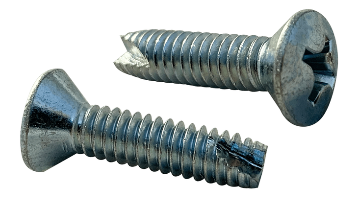 #10-24 x 3/4 Oval Head Phillips Thread Cutting Screw Type 23, Steel Zinc Clear (Box of 6000)