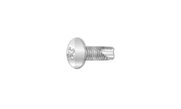 #10-32 x 1/2 Truss Head Phillips Thread Cutting Screw Type 23, Steel Zinc Clear (Box of 8000)