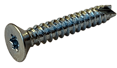 #6-20 x 5/8 Flat Head Torx (6-Lobe) Thread Cutting Screw Type 25, Steel Zinc Clear (Box of 10000)