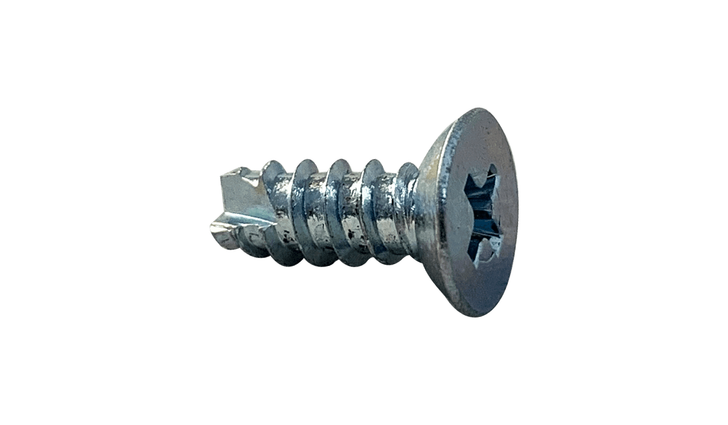 #2-32 x 5/16 Flat Head Phillips Thread Cutting Screw Type 25, Steel Zinc Clear (Box of 10000)